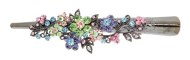 This fabulous clamp is adorned with crystals. It measures approximately 5.2 inches long. H12