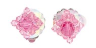 This set of clip earrings with SWAROVSKI crystal are about 0.75 inches high.