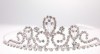 bridal (wedding) tiara with Swarovski Crystals. about 1.5 inches high.