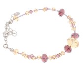 This bracelet with SWAROVSKI crystal is a perfect touch to any casual or business attire and measures 9.0 inches long.