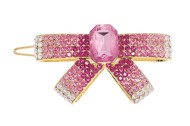 This small SWAROVSKI CRYSTAL hair clamp measures 2.25 inches wide and 1.0 inch high. O23