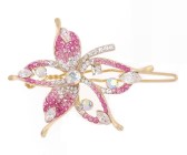 This SWAROVSKI CRYSTAL hair clamp measures 2.25 inches wide and 1.5 inch high. O23