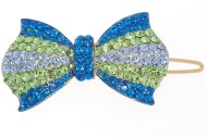 This small SWAROVSKI CRYSTAL hair clamp measures 1.75 inches wide and 0.8 inch high. O24