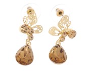 This set of earrings with SWAROVSKI crystal are about 1.3 inches high.