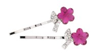 This small SWAROVSKI CRYSTAL pin with flower measures approximately 1.5 inches long. O5