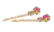 This SWAROVSKI CRYSTAL pins measure approximately 2.0 inches long. O6