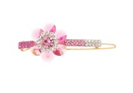 This small SWAROVSKI CRYSTAL hair clamp measures 2.0 inches long and 0.8 inch high. O24
