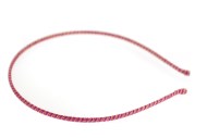 This thin headband is measures approximately 0.1 inches thick at center. G2