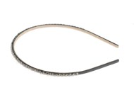 This thin headband with beads is measures approximately 0.2 inches thick at center. G2