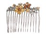 This SWAROVSKI CRYSTAL hair comb measures 2.25 inches wide. The teeth are about 1.5 inches long. Y4