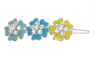This hair pin with SWAROVSKI CRYSTAL measures 2.1 inches wide and 0.6 inches high. O23
