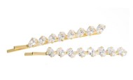 This set SWAROVSKI crystal pins measure approximately 2.25 inches long. O5