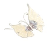 This small butterfly hair clamp with measures 2.0 inches wide and 1.75 inches high. O22