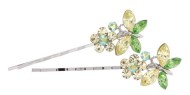 This set of SWAROVSKI crystal pins measure approximately 2.25 inches long. O21O11